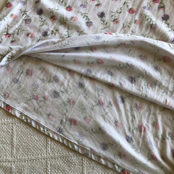 VTG Lauren Ralph Lauren Floral Lace Nightgown Slip Dress Cottagecore L 90s Y2K - Picture 10 of 10